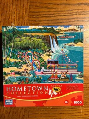 Hometown Collection 1000-Piece Jigsaw Puzzle - Colorful Hawaiian Art